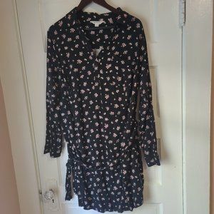 Long Sleeved Button Up Dress